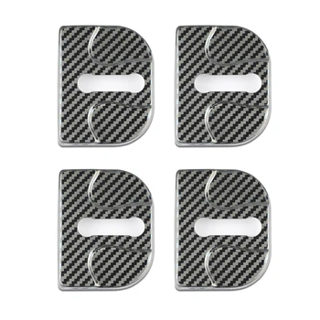 

4pcs Carbon Fiber Car Door Lock Covers Emblems Car Styling Case For Suzuki SWIFT VITARA SX4 Accessories Car-Styling
