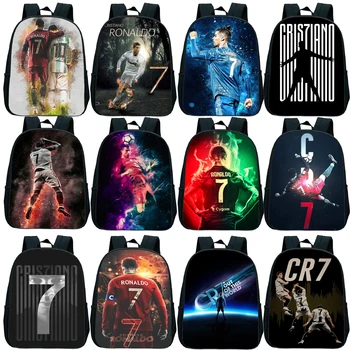 

12inch Cristiano Ronaldo CR7 Backpack Kids Kindergarten School Bags Toddler Rucksack Children Primary Knapsack Small Backpack