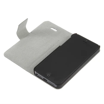 

PU Leather Flip Case with 2 Card Slot for Apple Iphone 5