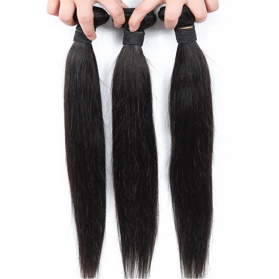 

30 Inch Bundles Straight Hair Bundles Human Hair Indian Hair Weave Bundles 32 Inch Natural Color Non Remy Hair Extension Ariel