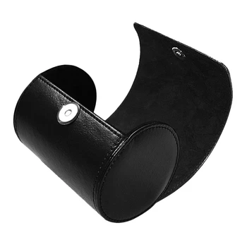 

Men's Necktie Tie Box Organizer Case, Travel Tie Storage Case Tie Holder Stores,Cylinder Shape