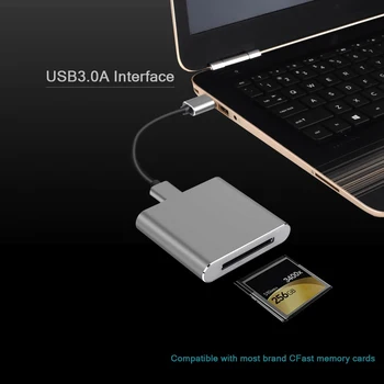 

CFast 2.0 Card Reader SD XQD Adapter Portable Professional CFast Memory Card Reader For Film Broadcast Photography Users