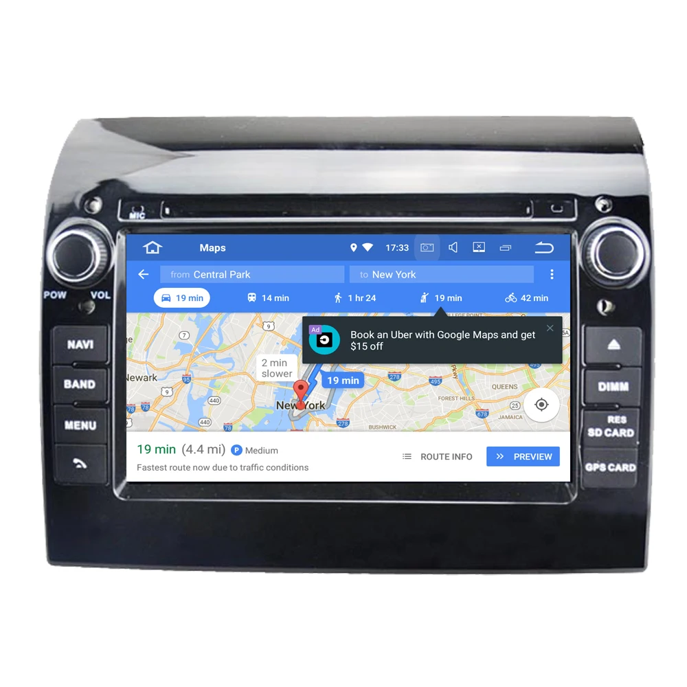 Top RoverOne Car Multimedia Player For Fiat Ducato 2009-2015 Android 9.0 4G+64G Octa Core Radio GPS Stereo Bluetooth Head Unit 4
