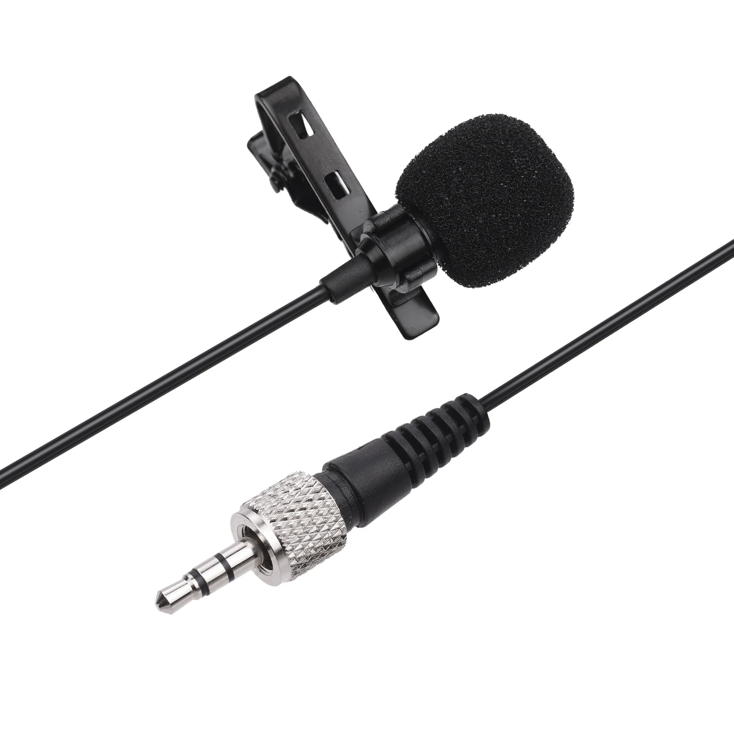 

ACEMIC M21 Clip-on Condenser Lavalier Microphone Mic 3.5mm TRS Plug 1M Cable with Carry Bag Compatible with Sony D11 D12