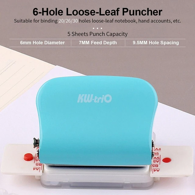 Handheld Spiral Binder, Portable A4 A5 A6 A7 Coil Book Round Hole Puncher,  10 Sheets Capacity, Custom Punching, Durable and Non Slip, Suitable for