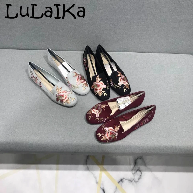 LuLaIKa Женская замшевая обувь с круглым носком Удобная Нескользящая повседневная
