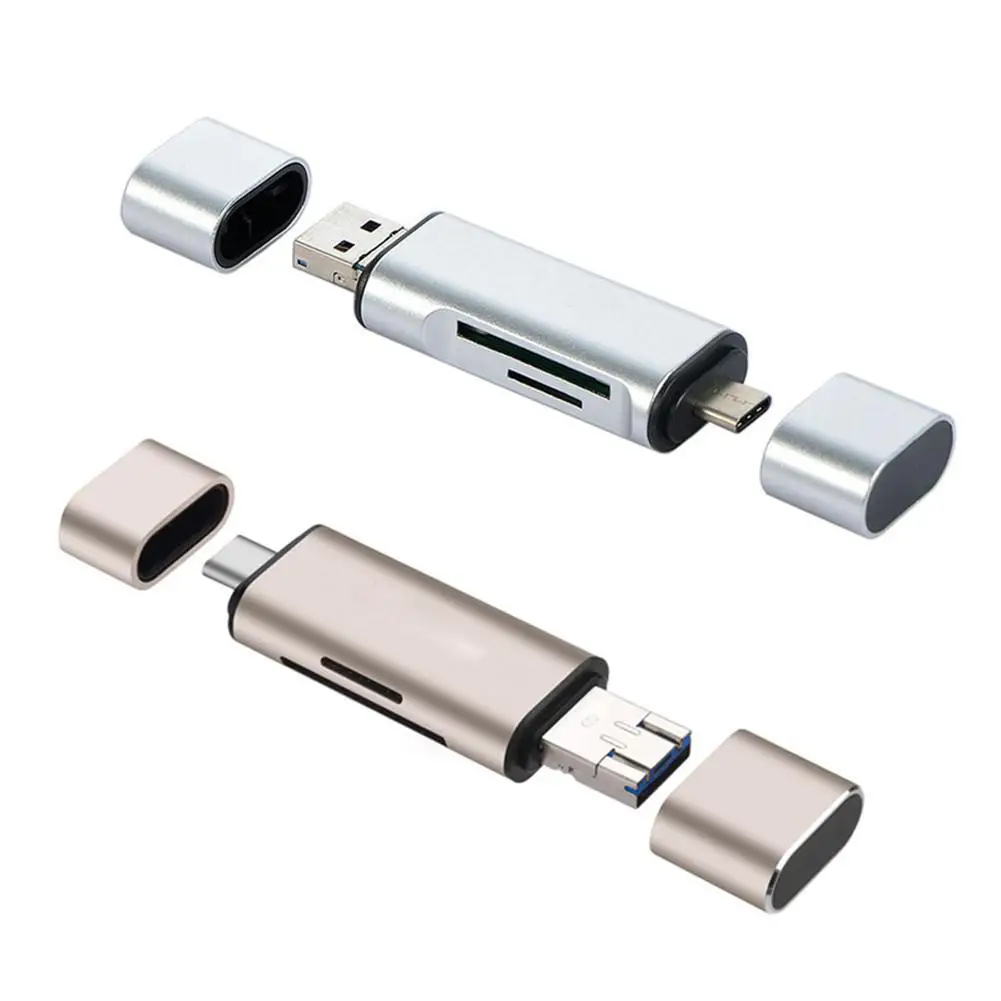 Устройство для чтения карт памяти 5 в 1 type C OTG с интерфейсом USB Female ПК 3 0 адаптер TF