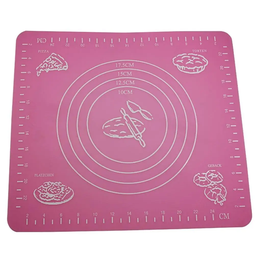 Антипригарный силиконовый коврик для выпечки, коврик для выпечки, кондитерские инструменты, коврик для выпечки, коврик для торта, печенья, макарон - Цвет: 29x26 cm