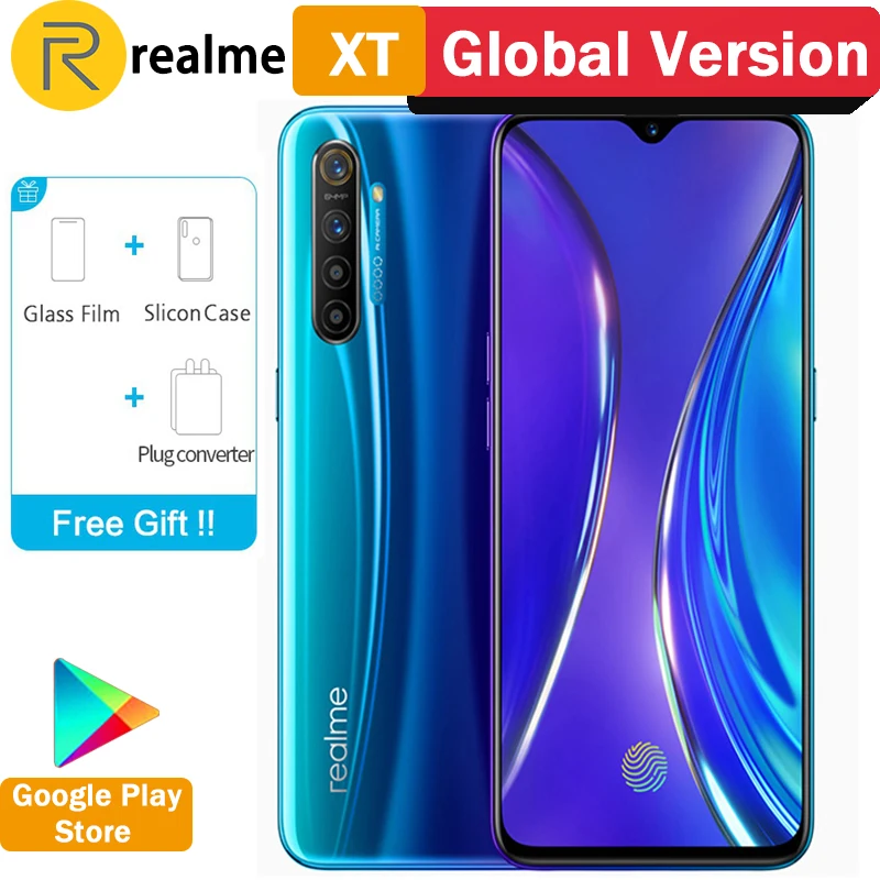 Глобальная версия realme XT 8 Гб RAM 128 ГБ ROM NFC мобильный телефон Snapdragon 712 AIE 64MP Quad Camera 4000