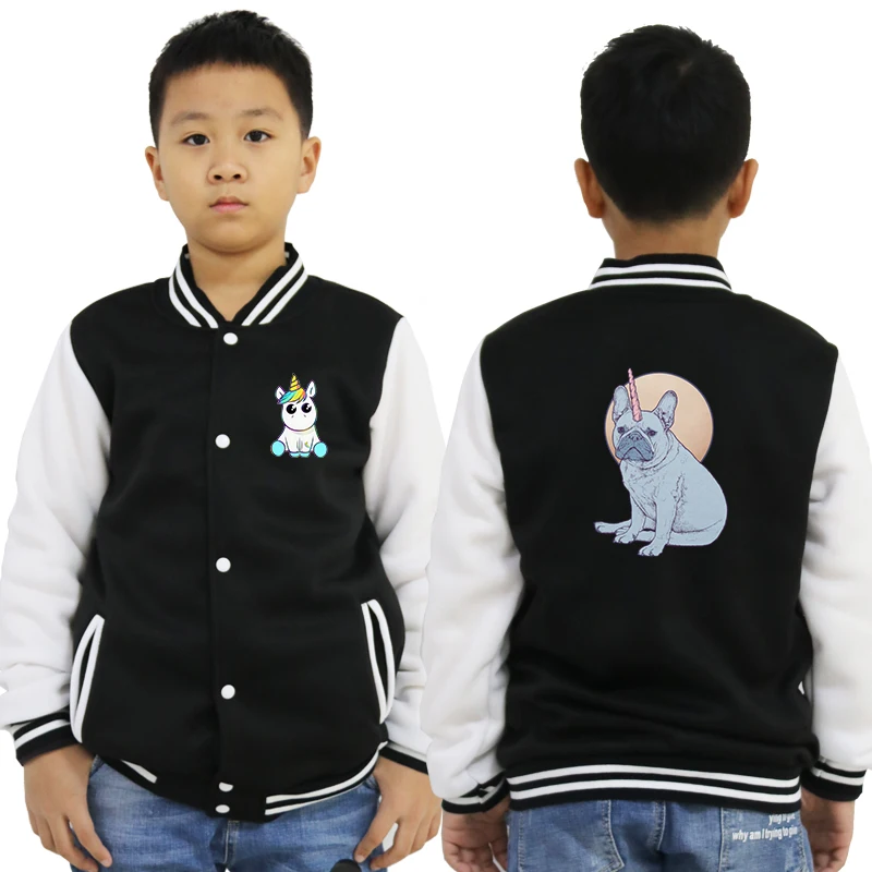 baseball jacket 16 Популярная бейсбольная куртка с принтом единорога Повседневный Спортивный костюм для малышей Детская Повседневная осенне-зимняя одежда для мальчиков и девочек топы для От 2 до 14 лет - Цвет: baseball jacket 16