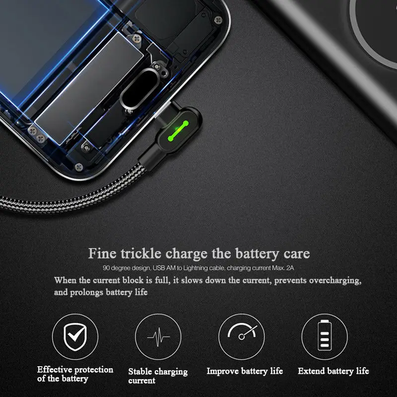 MCDODO 90 градусов 0,5/1,2/1,8 Быстрая зарядка Тип C кабель для samsung S9 S10 Xiaomi huawei P30 LG Android USB-C Зарядное устройство кабеля для передачи данных