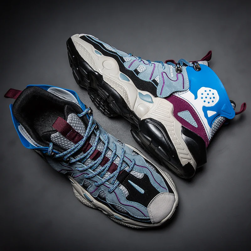 Хип-хоп баскетбольная обувь Мужская Уличная тренд спортивная обувь для спортзала смешанные цвета ультра Boost уличные баскетбольные кроссовки обувь