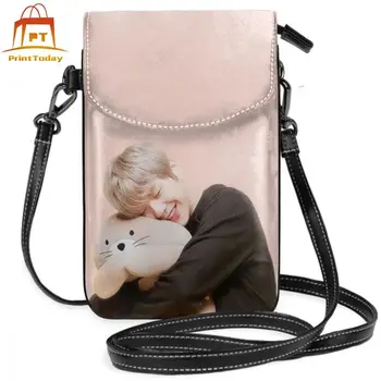 

Wanna One Shoulder Bag Kang Daniel Leather Bag Street Small Women Bags Trend Teen Pattern Multi Purpose High quality Women Purse