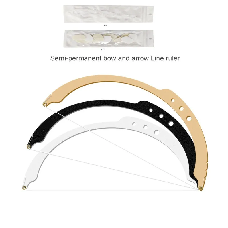 

PMU Pre-Cut Strings - NOT INKED - For Eyebrow Mapper - Microblading Measuring Tool String With 10pcs Liners