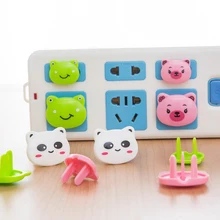 6 шт. мультяшная анти-электрическая ударная пылезащищенная розетка крышка детская защита домашняя Защитная крышка ABS заглушка отверстие герметичное