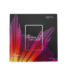 ABVP дизайн ногтей дисплей цвет шоу книга диаграмма 80 цветов УФ гель лак Советы Дисплей карты лак для ногтей цветная карта коробка лак для ногтей цвет масла