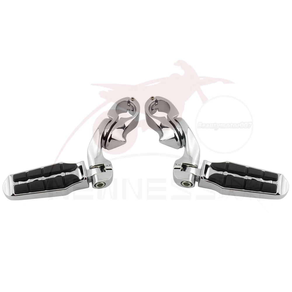 Мотоциклетные подножки для шоссе для Harley Electra Glide Road King Street Glide 1,2" защита двигателя подножки подставка для ног крепление зажим комплект