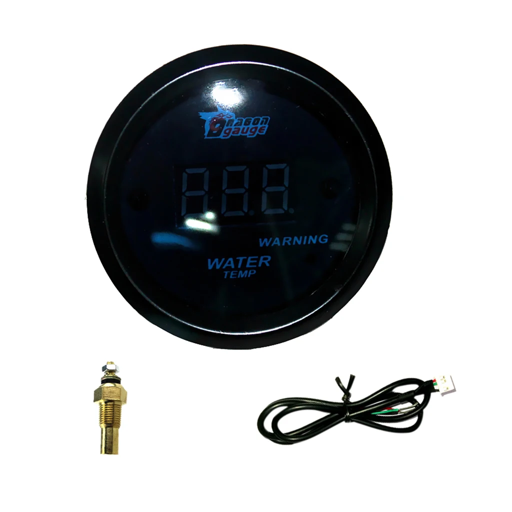 Waterproof 12V Car 52mm 2'' Water Temperature Gauge Meter With Sensor Kit
