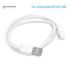 

4Pin Pogo Magnet Cable for Kids Smart Watch Charging Cable USB 2.0 Charge Cable for Q750S T88 A20 A20S TD05 V6G Magnetic Charger