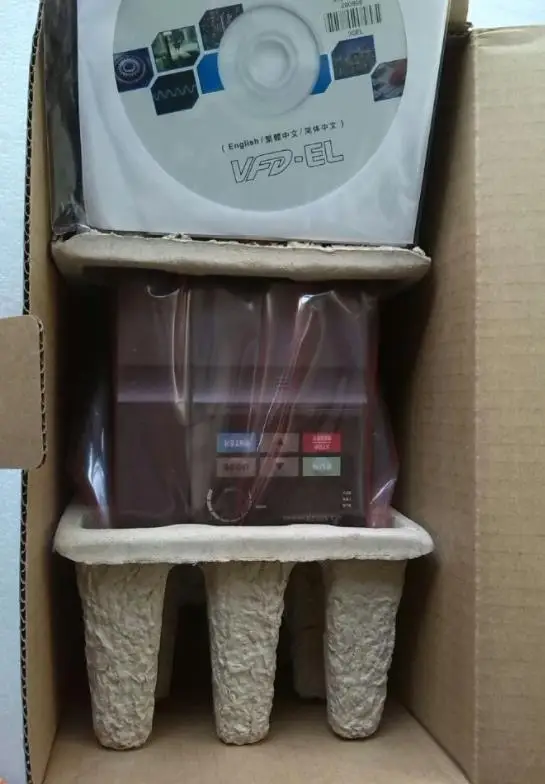 Input AC 3ph 380V Output El Inverter Series VFD004EL43A 0~480V 1.5A 0.1~600Hz 0.4KW 0.5HP New Original | Электроника