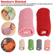 Горячая Распродажа реквизит для детской фотографии длинный шарф эластичная вязаная пеленка пеленки для фотографирования новорожденных тканевые аксессуары 40*150 см