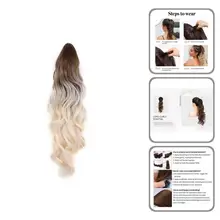 Lady Wig Universal Natural Effect Comfortable Curly Wrap Fake Ponytail False Hairpiece for Salon  Wig  Wig