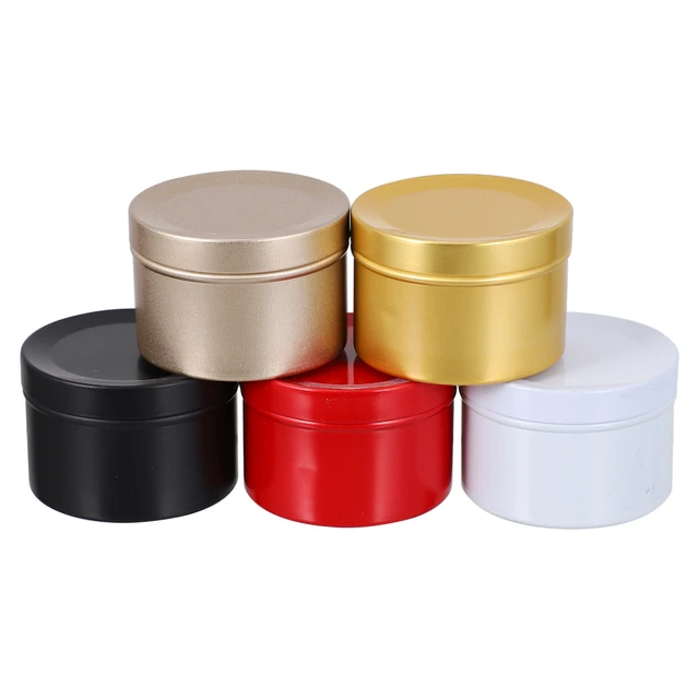 50ML Candle Jars With Lid Bulk Round Candle Container Tins Empty Storage  Box Jar