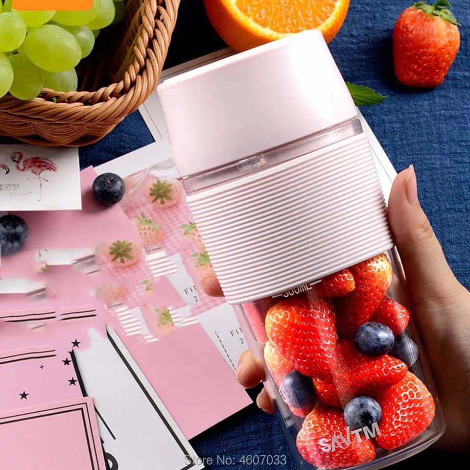 300 мл портативная соковыжималка Электрический USB Перезаряжаемый блендер миксер мини сок френчпресс быстро блендеры кухонный комбайн