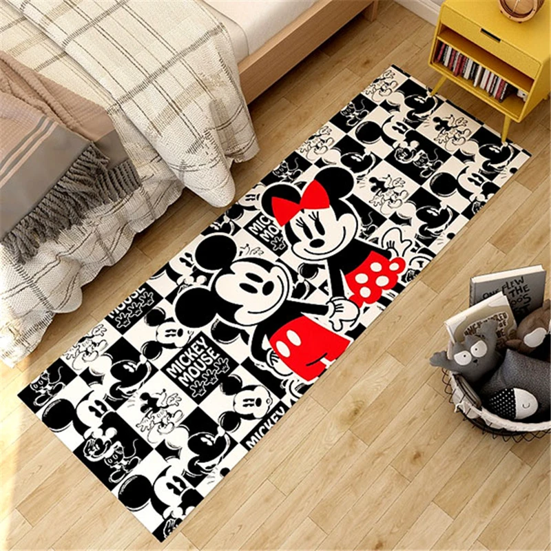 

3D Printing Mickey Kids Playmat Minnie Floor Mat Non-slip Door Mat Home Decoration Door Mat Bedroom Kids Rug