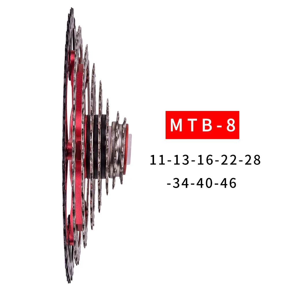 Bicycle Cassette and Bike Freewheel 8s 11-46T for Mountain Bike