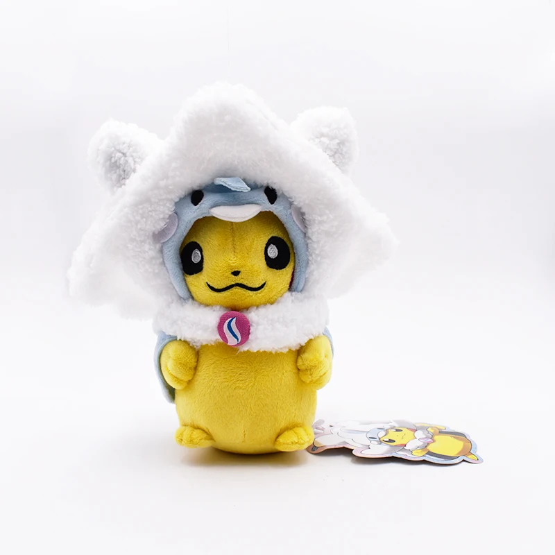 Такара Tomy Покемон Плюшевые Пикачу Косплей алтария игрушки 20 см Мега мягкие куклы детские подарки