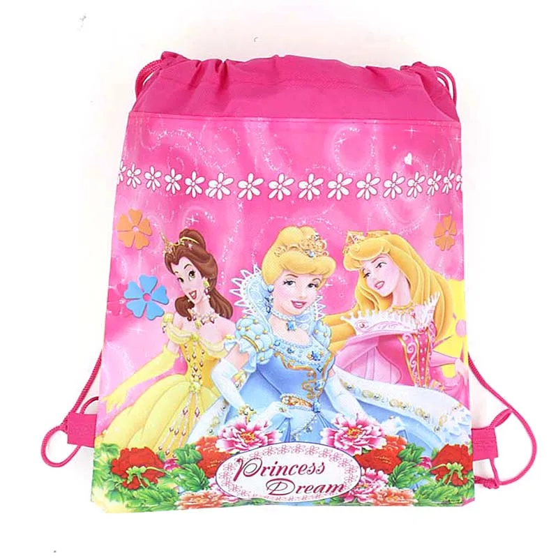 5/10/20/30Pc Disney Cartoon Winnie the Pooh Encanto Toy Story Non-woven Fabrics Shopping Bag Six Princess Drawstring Backpack
