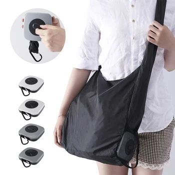 

Creative Rotating Foldable Shopping Storage Bag Portable Large Capacity Eco-friendly Nylon Storage Bag Reusable Shoulder Bag