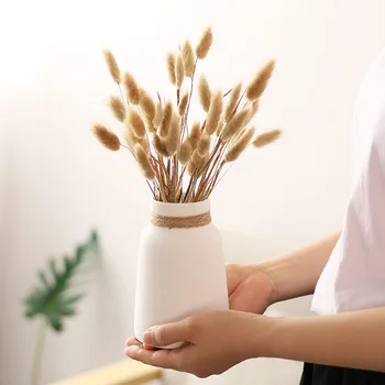 

30 Stems Dried Flowers Pampas Grass Natural Plants Floral Rabbit Grass Natural Dried Flowers Bouquet for Home Wedding Decoration