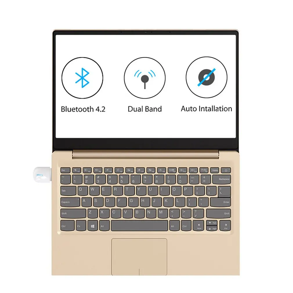 4505/5200/5250/5800 5G Портативный двухдиапазонный Мини WiFi приемник WiFi адаптер аппаратный ключ Bluetooth приемник яркий Bluetooth 4,2