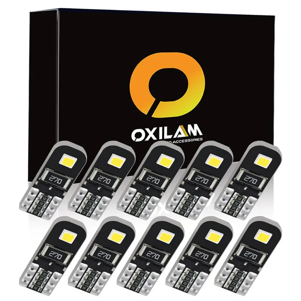 

10Pcs W5W 12V LED Canbus T10 Bulb 194 Auto Interior Lights for VW Volkswagen Golf Passat CC Scirocco Polo Tiguan Jetta mk6 Caddy