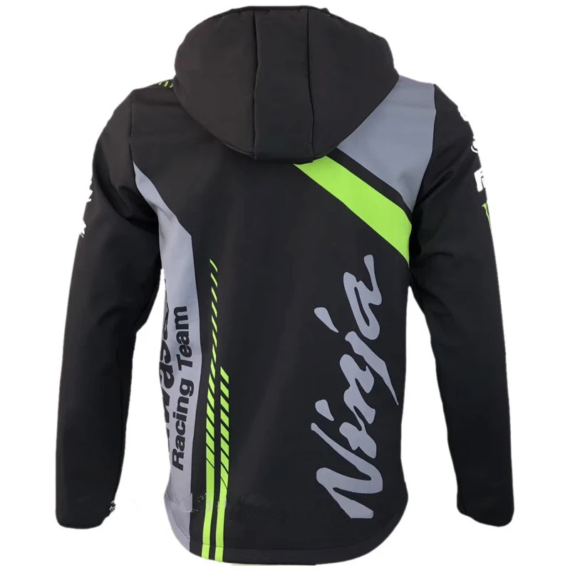Мотоциклетная куртка, пальто, повседневные толстовки на молнии, мужской спортивный костюм, модная мужская верхняя одежда, куртка для верховой езды, одежда Kawasaki