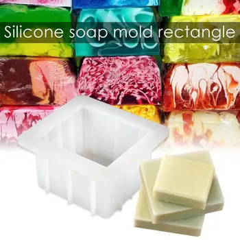 

Silicone Mold Toast Handicraft Soap Mold Rectangular DIY Baking Tools for Cake Fondant Chocolate Making