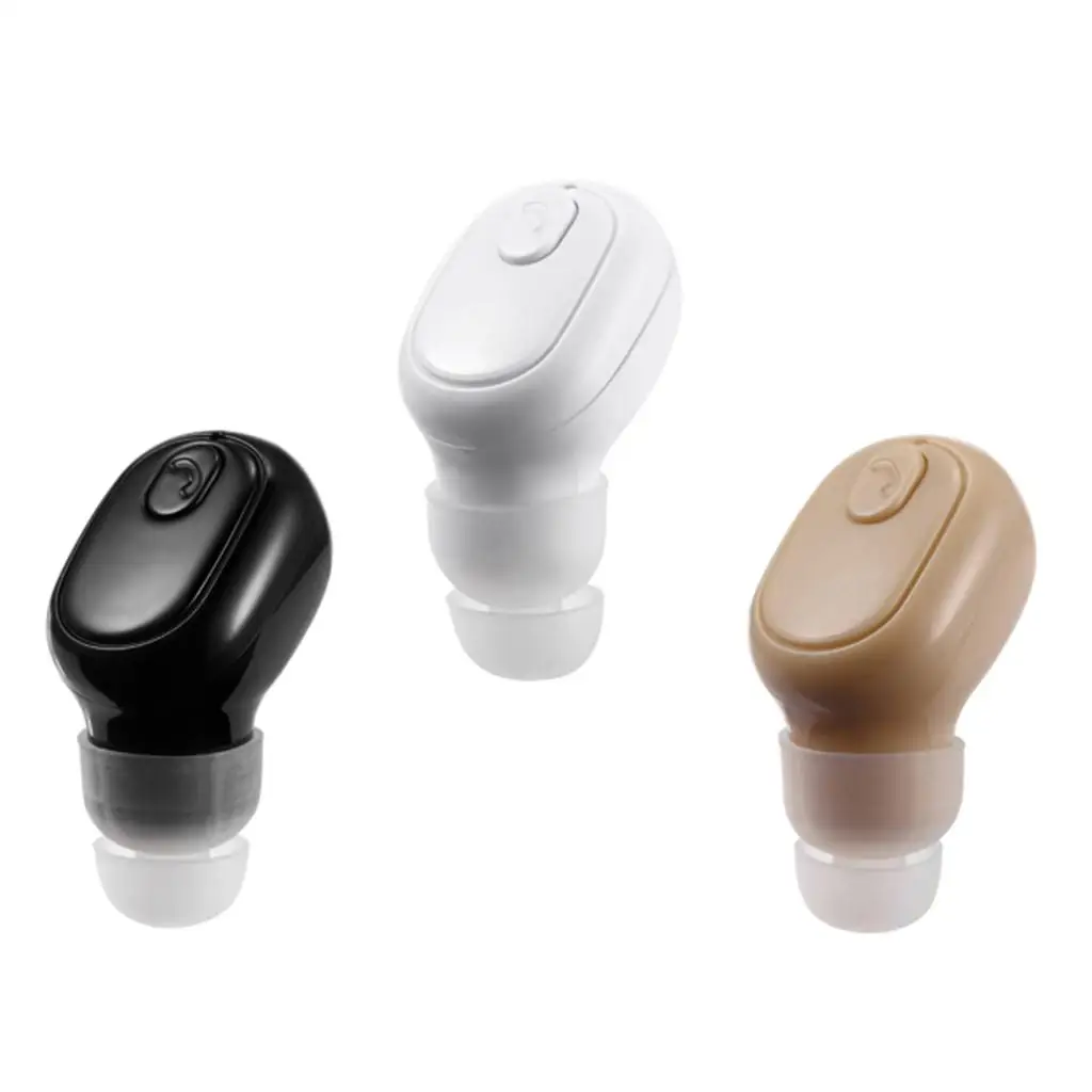 Bluetooth Earpiece V5.0 Mini Single Bluetooth Earbud Smallest Wireless Headphones Noise Cancelling Mic