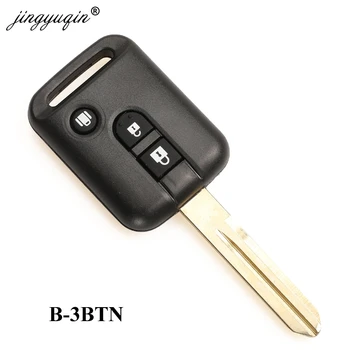 Keyforkess 10 pz/lotto chiave dell'automobile a distanza Shell caso Fob 2/3 pulsanti per Qashqai Nissan Micra Navara Almera nota di ricambio 2 Keyforkess 10 pz/lotto chiave dell'automobile a distanza Shell caso Fob 2/3 pulsanti per Qashqai Nissan Micra Navara Almera nota di ricambio - Jingyuqin 10 pz lotto chiave dell automobile a distanza Shell caso Fob 2 3 pulsanti