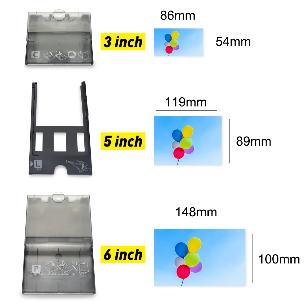 3 inch Photo Paper Set Compatible Canon Selphy3 inch Paper Ink Cartridge  for Canon Selphy CP1300 CP1500 CP1200 CP1000 with Tray - AliExpress