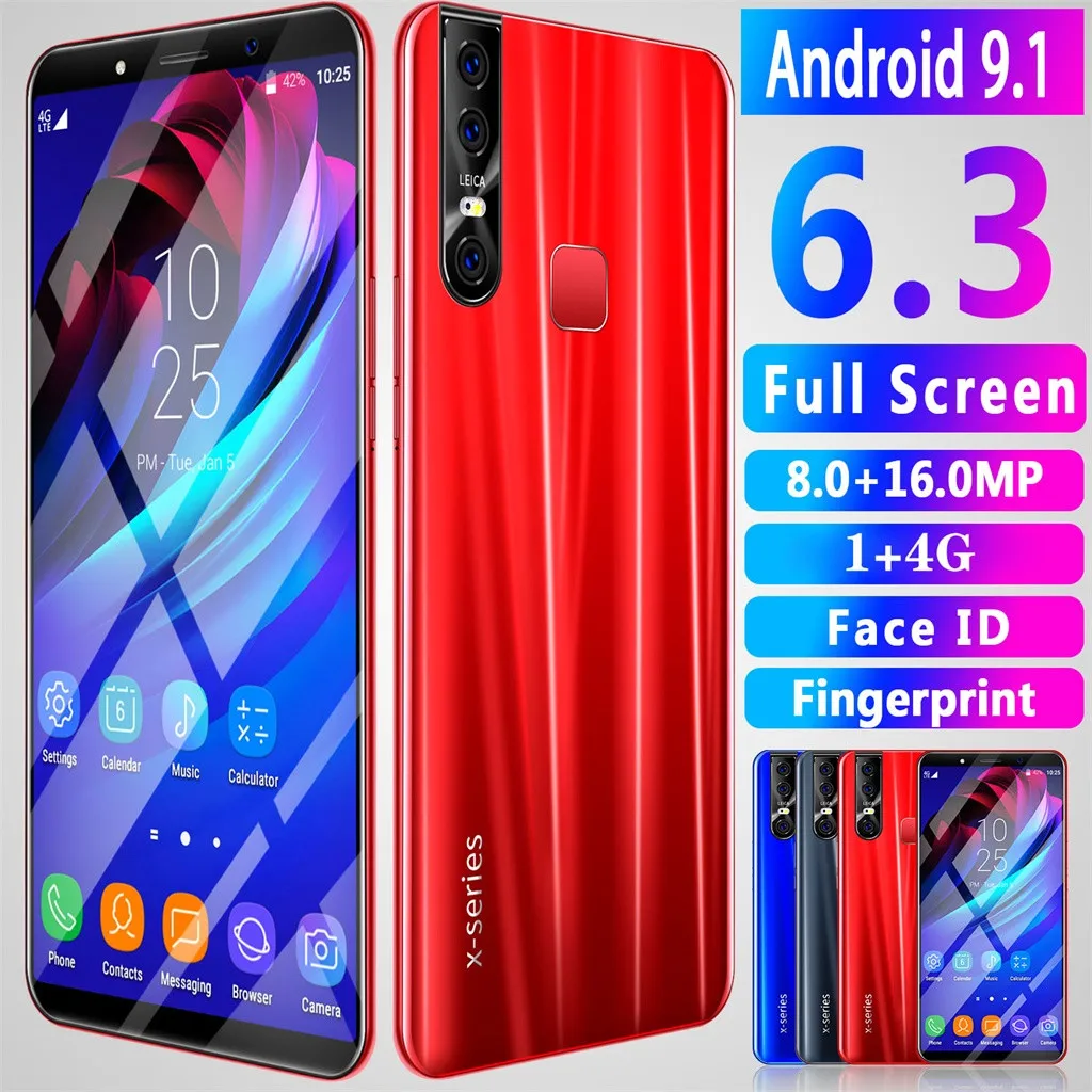 4 Самые продаваемые продукты 6,3 дюймовый смартфон wifi Bluetooth Android 9,1 1G 4ROM 3g мобильный телефон для Носимых устройств