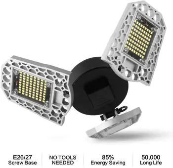 

Garage Lighting Led Garage Light 60W Tribright 7200LM Tribrite Deformable Utility Led Shop Light For Triple Glow Led Light 6500K