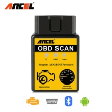 Ancel elm327 obd2 scanner bluetooth ferramenta de diagnóstico do carro ler apagar erros sistema do motor obdii eobd leitor código automotivo