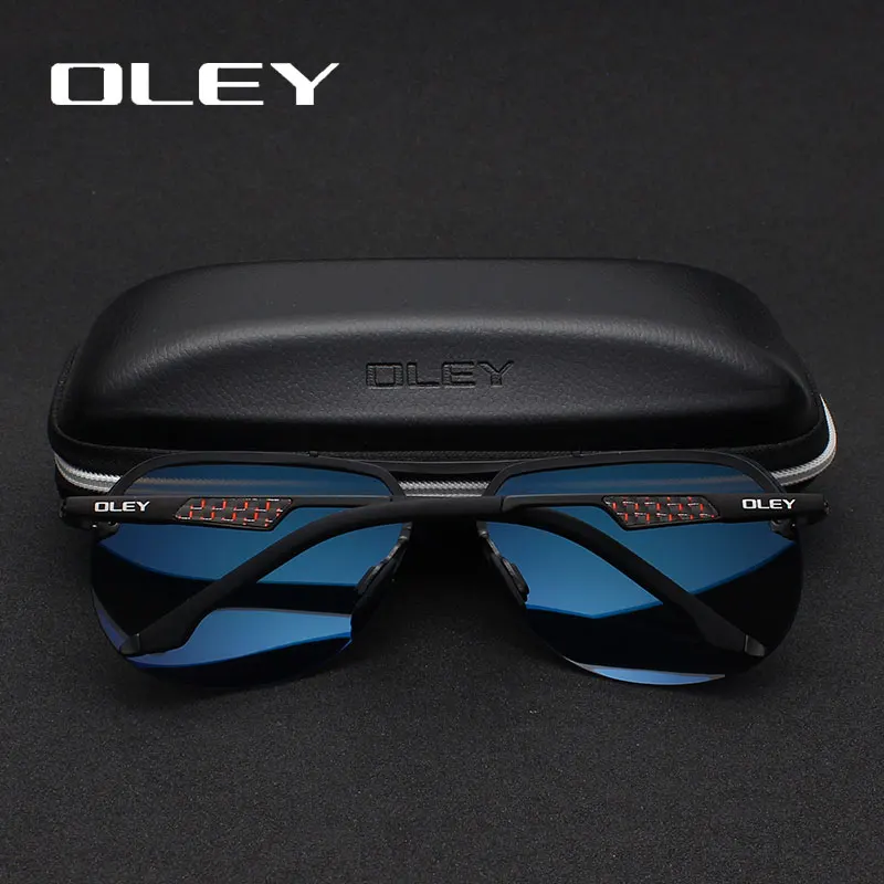 OLEY, мужские солнцезащитные очки, фирменный дизайн, пилот, поляризационные, мужские солнцезащитные очки, очки gafas oculos de sol masculino для мужчин Y7558
