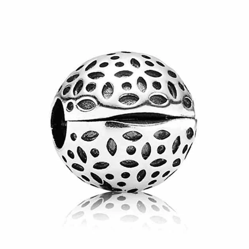Кристаллизованный Снежинка DAZZLING Daisies цветок первоцвета зажим фиксатор бисера Fit Pandora браслет 925 пробы серебро Шарм ювелирные изделия - Цвет: 2