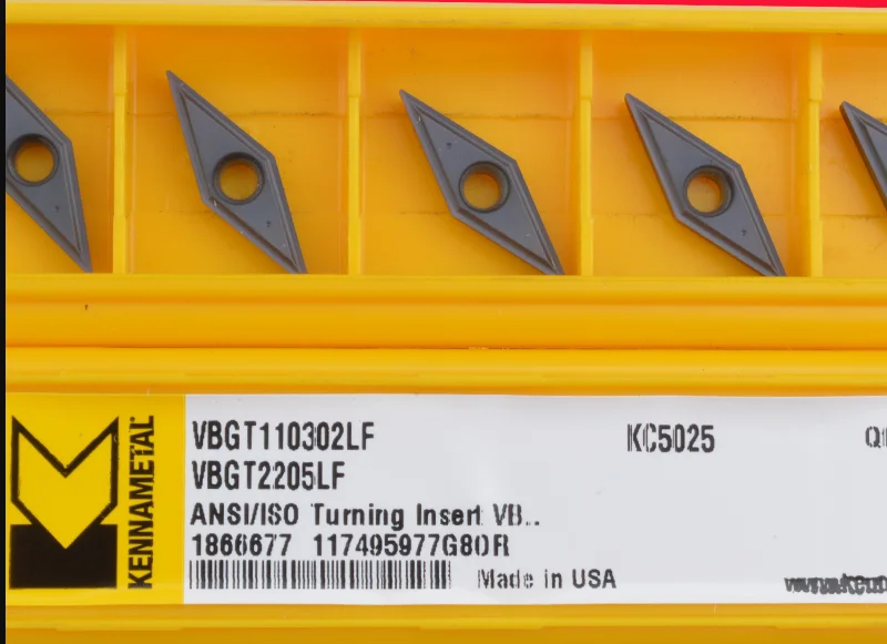 10 шт. KENNAMETAL VBGT110302LF KC5025