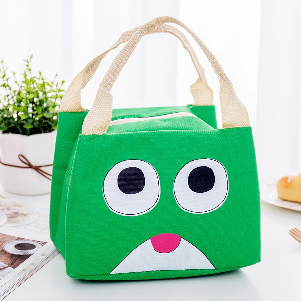 Мультфильм Экспрессия Bento мешок ланч-мешки дети взрослый портативный сумка для продуктов для пикника Bento Сумка водонепроницаемая изоляция Bento мешок