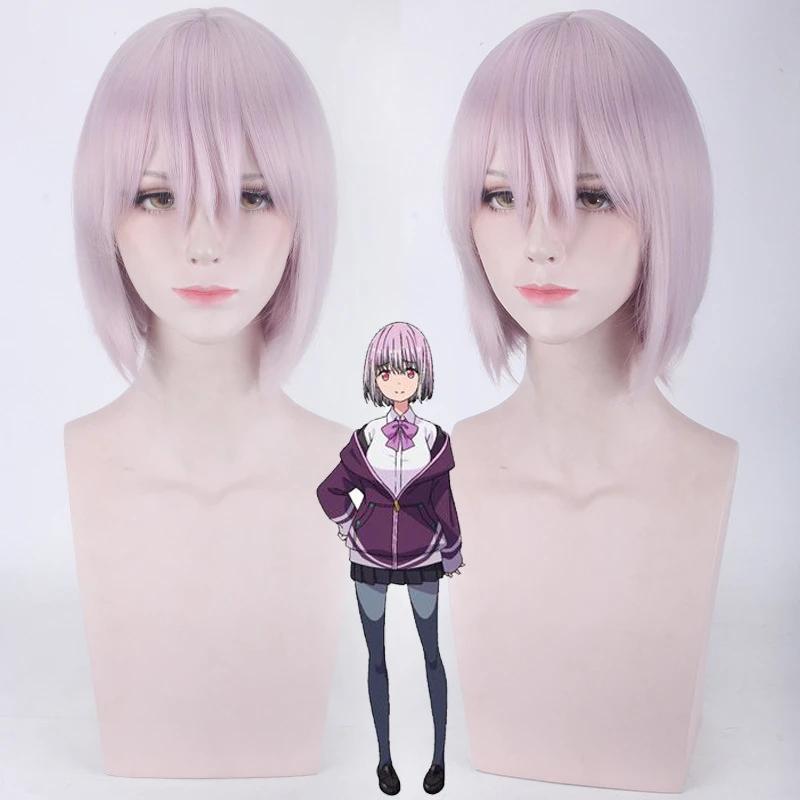 

Anime Ssss.gridman Shinjo Akane Cosplay Wig Short Straight Heat Resistant Fiber Synthetic Hair Party Costume Wigs
