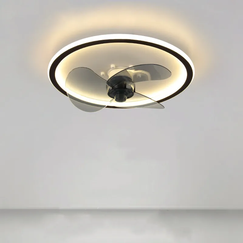 Nordic Fashion Invisible Smart Led Ceiling Fan Light Modern Bedroom Loft Bar Decoration Indoor Ceiling Ligts With RC Dimmable